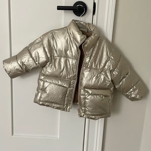 Light Gold Zara Girls Jacket size 18-24 months
